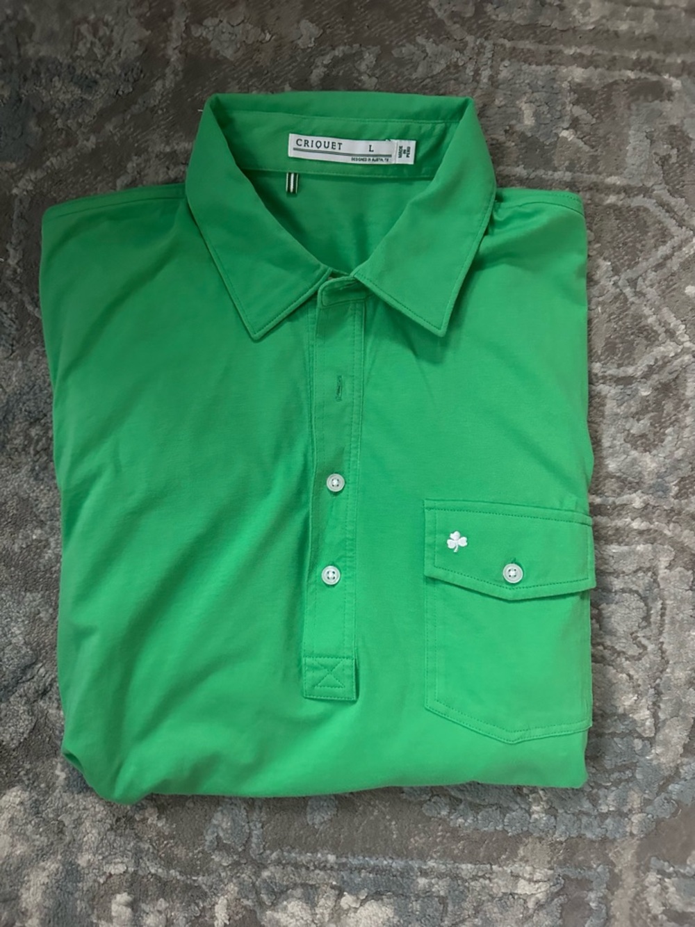 Criquet Men's Light Green Button-Down Casual Shirt